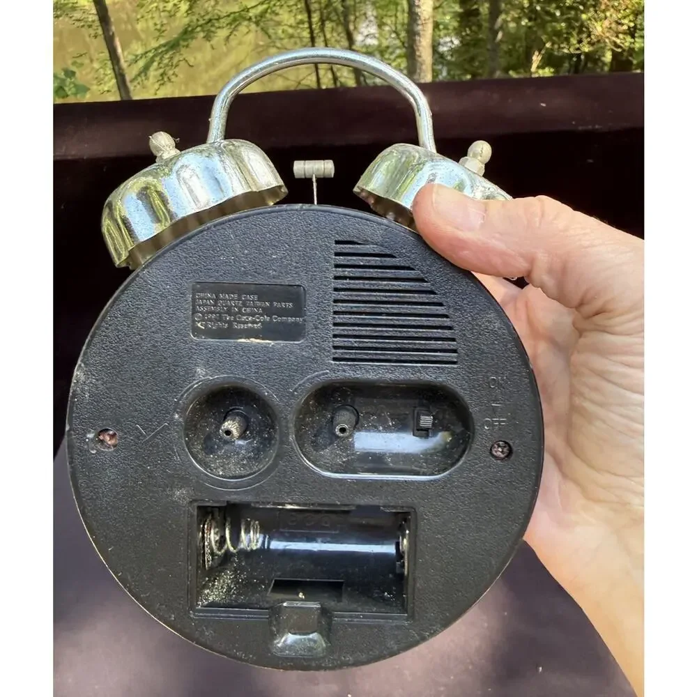 Vintage Coca-Cola Battery Clock Work Alarm Broken RARE Used Needs TLC!
